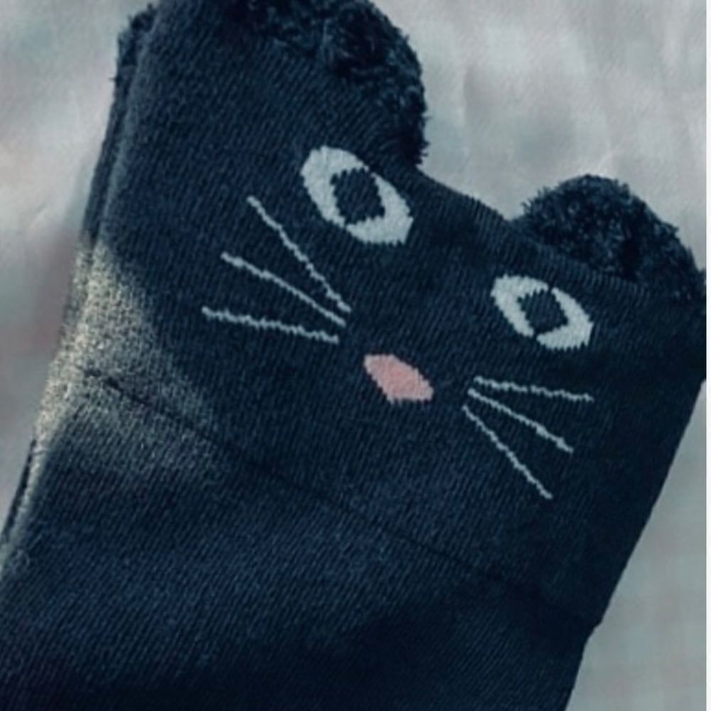 Cat Face Knee High Socks - Picture 4 of 4